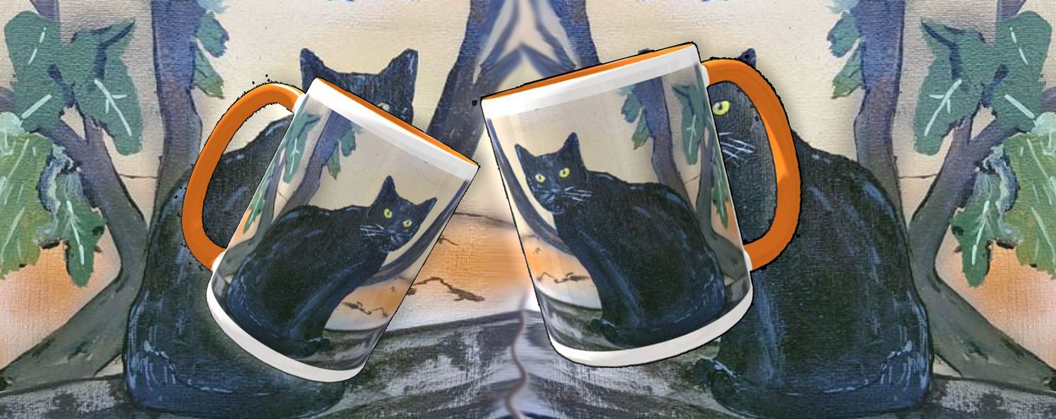 Kaffeetasse mit Künstlerfoto &quot;Die Katze Maunz&quot;
