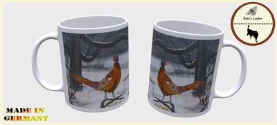 Kaffeetasse mit Künstlerfoto &quot;Der Fasanenhahn&quot;