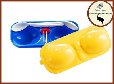 Sonja Plastic! - Eierträger 2fach mit Salzstreuer und 2 Löffel