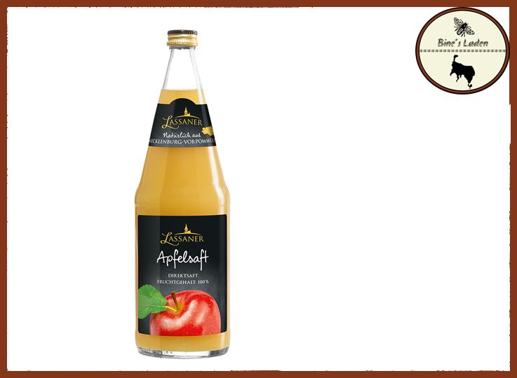 LASSANER - Direktsaft - Apfelsaft naturtrüb 1l