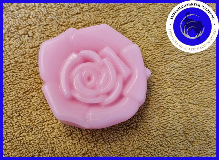 Malzburger Rosenseife &quot;Pinke Melone&quot; - ca.90g