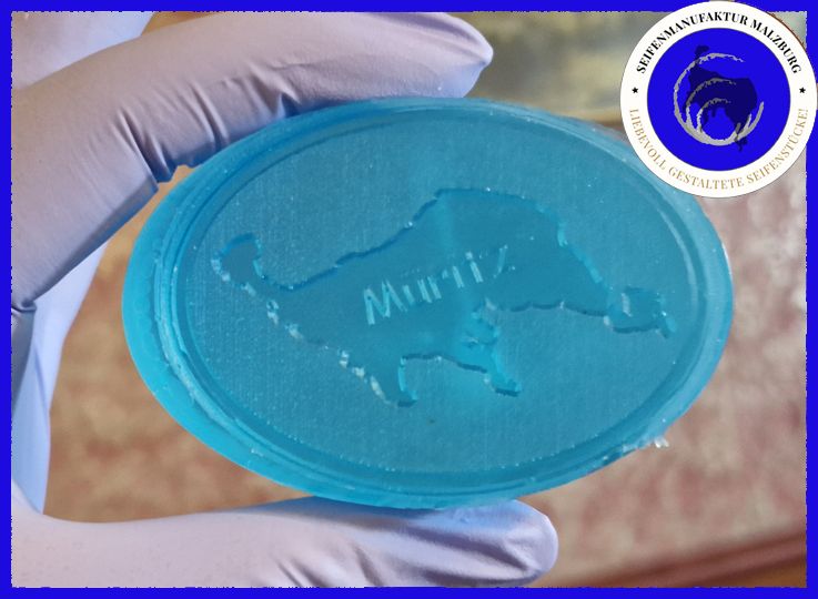 The blue Müritz soap (approx. 75g)