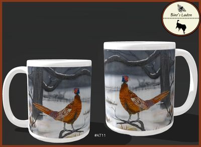 Kaffeetasse mit Künstlerfoto "Der Fasanenhahn" #KT11