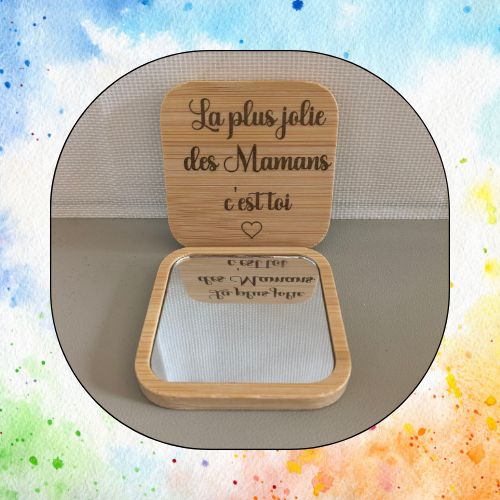 Miroir de poche fête des mères