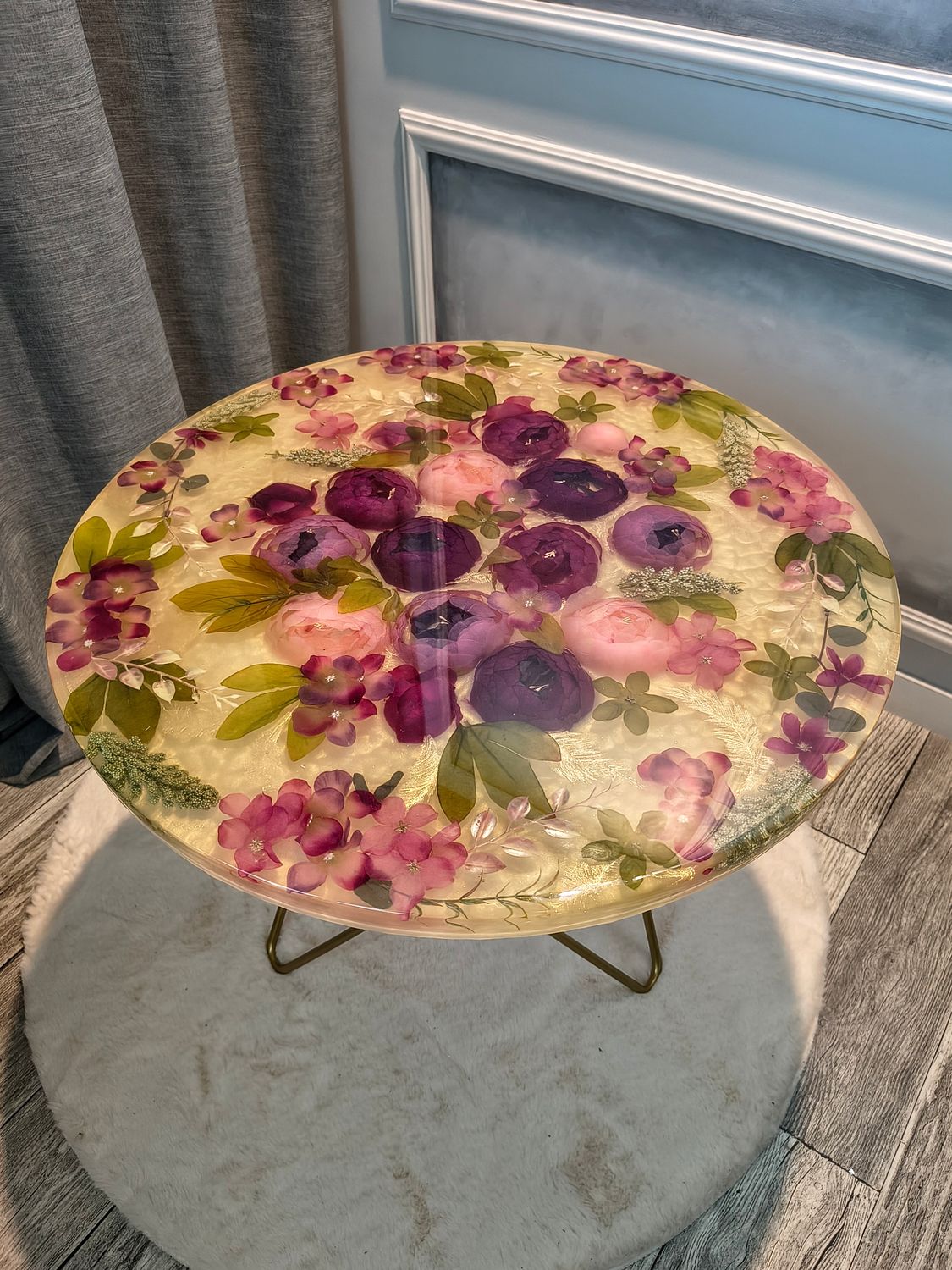 STOLIK KAWOWY  | KWIATOWY | ŚREDNICA 60 CM | 02