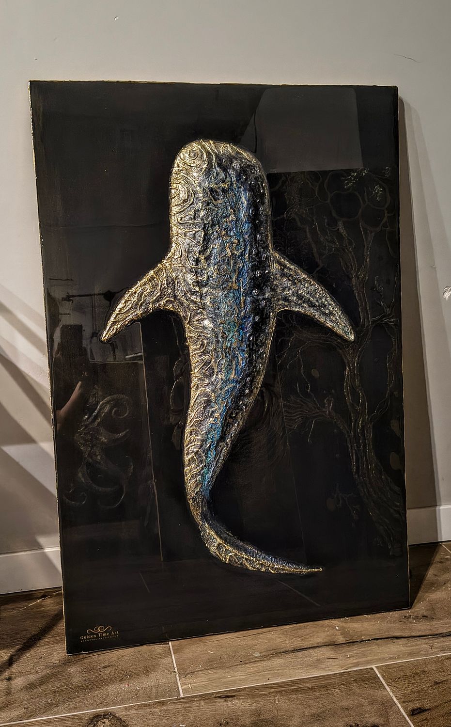 OBRAZ STRUKTURALNY GOLDEN TIME ART | 60 CM X 90 CM|