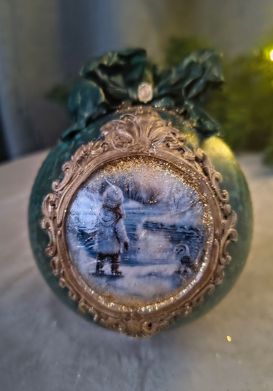 Artystyczna Bombka Ręcznie Robiona nr 19