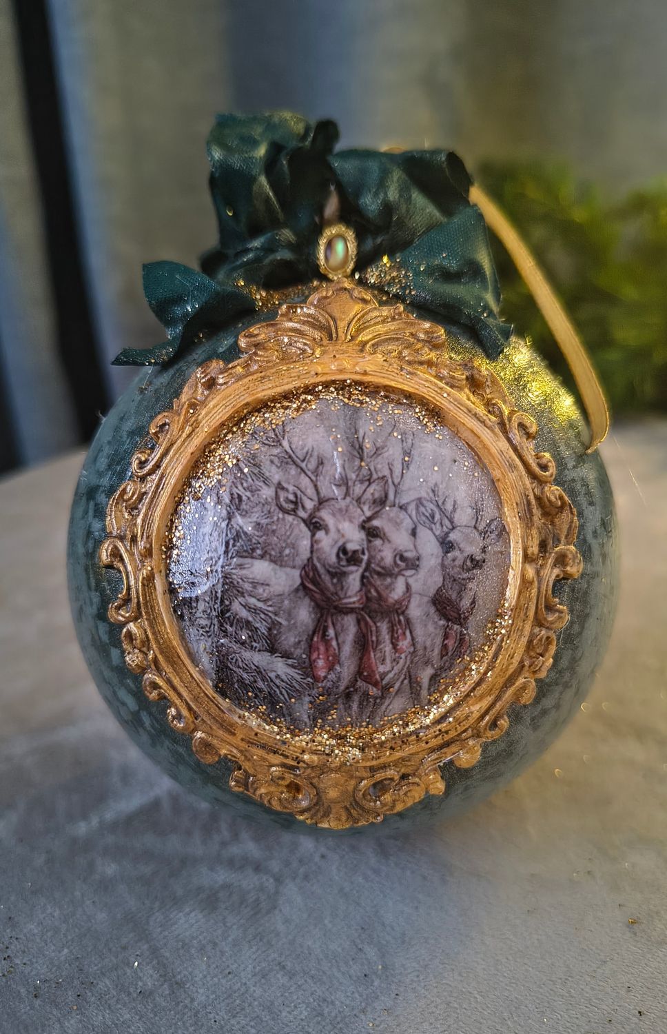 Artystyczna Bombka Ręcznie Robiona nr 17