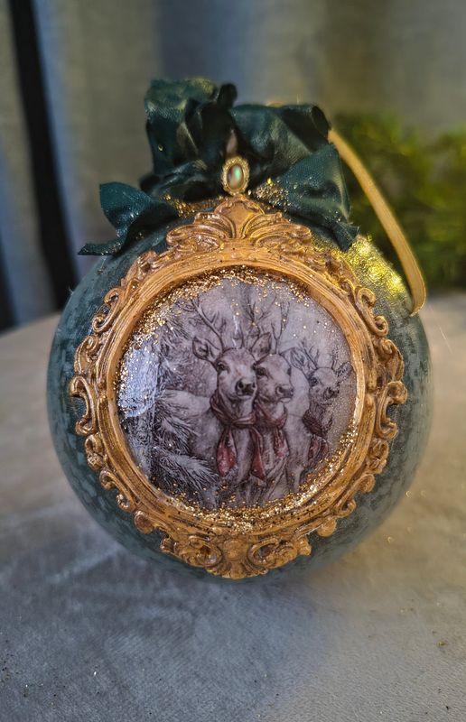 Artystyczna Bombka Ręcznie Robiona nr 17