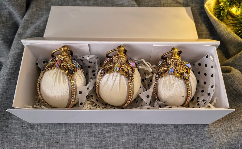 Bombki biżuteryjne zestaw 3 szt