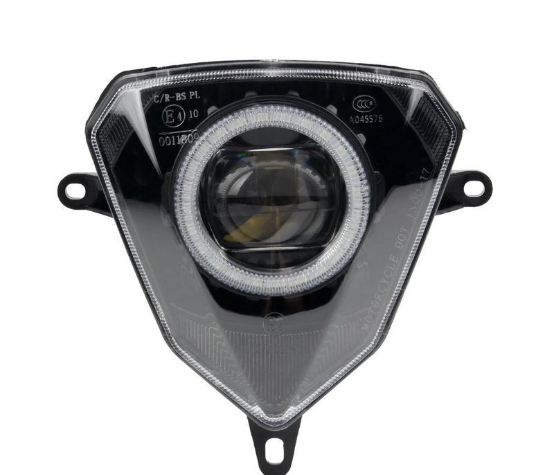 LED-Scheinwerfer mit Angel Eye RGBW – Kompatibel mit Beta (50/125/250/300) & Kreidler Modellen