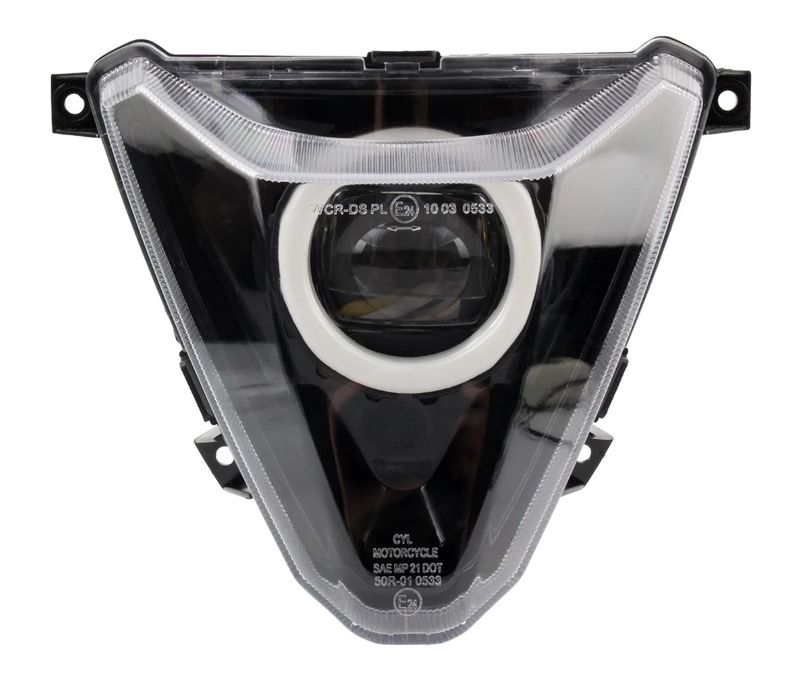 LED-Scheinwerfer mit Angel Eye RGBW – Kompatibel mit Beta RR 125 LC 2021-2025 & Alp 4.0