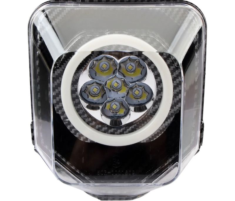 LED-Scheinwerfer Rage Replica RGBW V7 Ring für Husqvarna