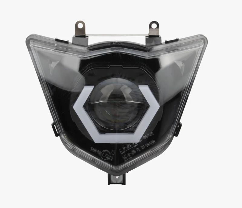 LED Scheinwerfer Angel Eye Hexagonal RGBW – Passend für Yamaha WR 125 X / R