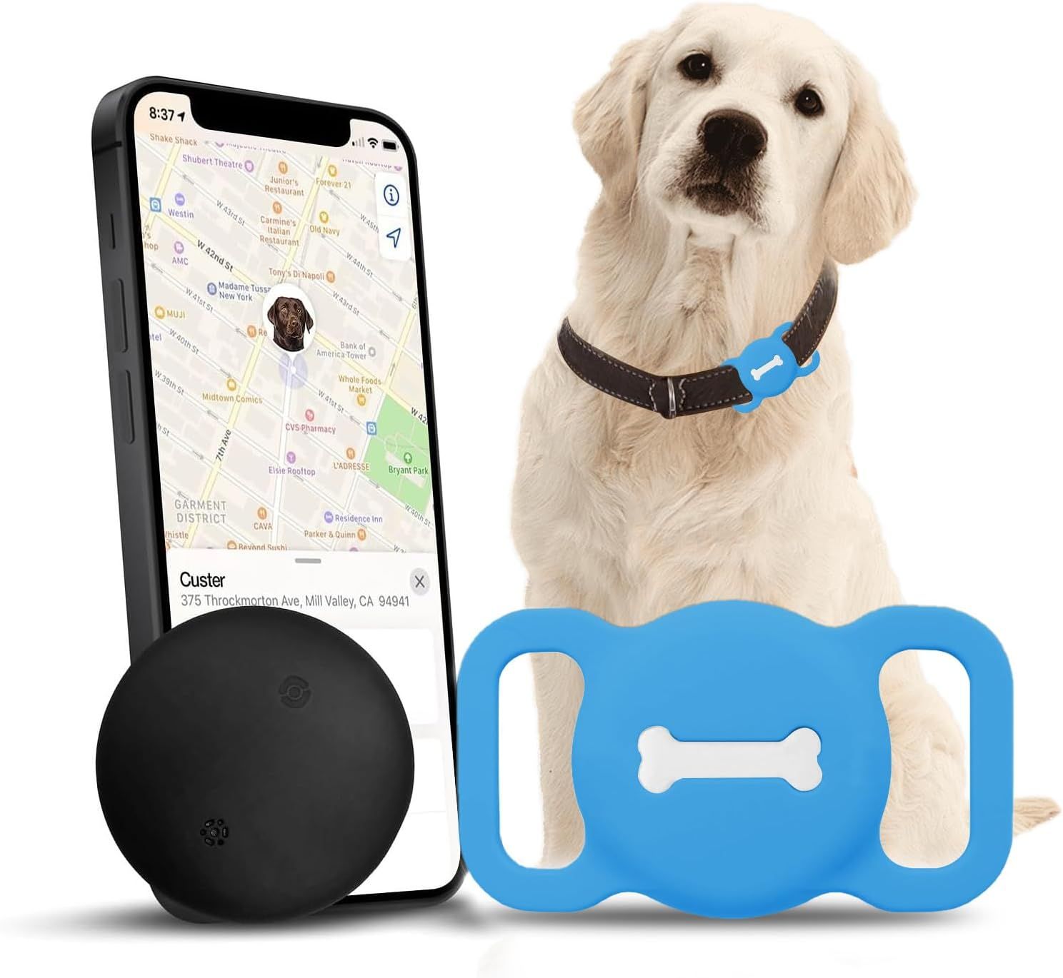 Pet Tracker Smart Pet Location Tracker with Dog Collar Holder