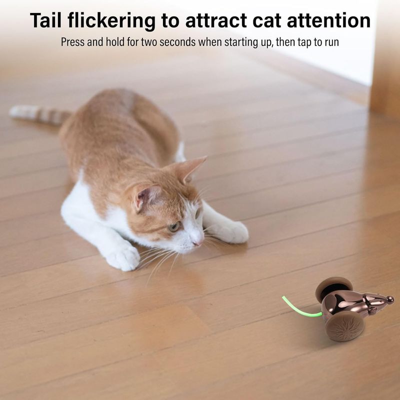 Automatic Cat Mouse Toy,Interactive Cat Toys for Indoor Cats