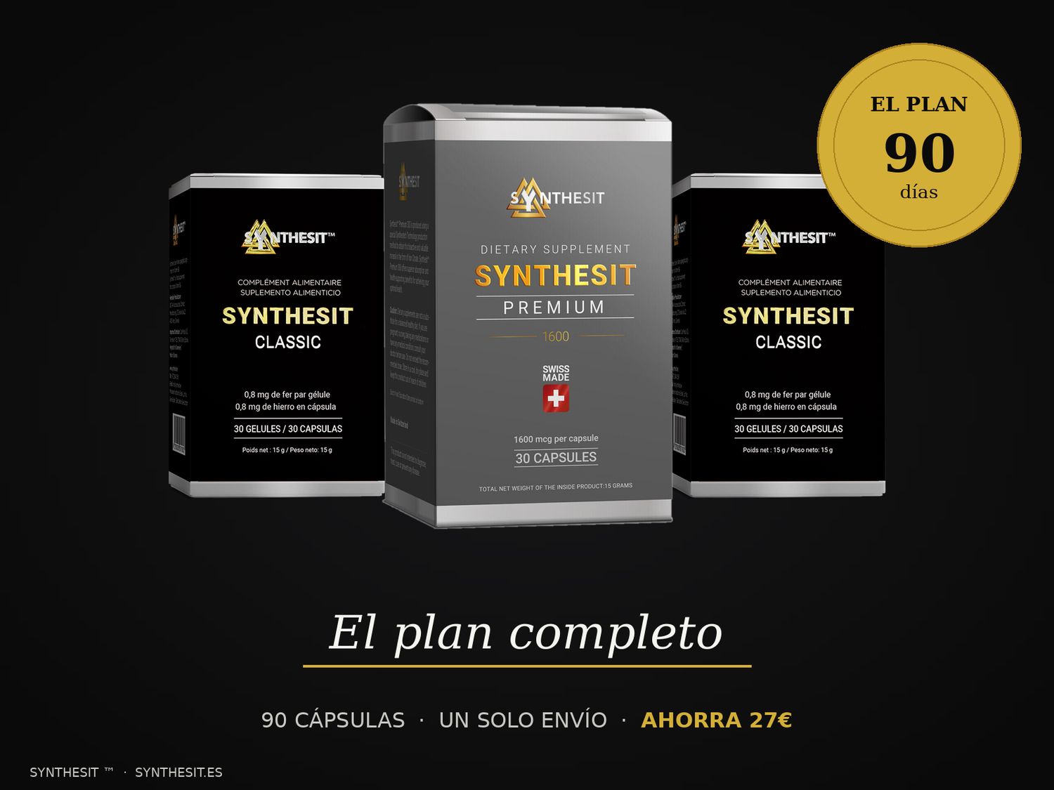 Plan 90 días — Synthesit Duo Classic + Premium 1600