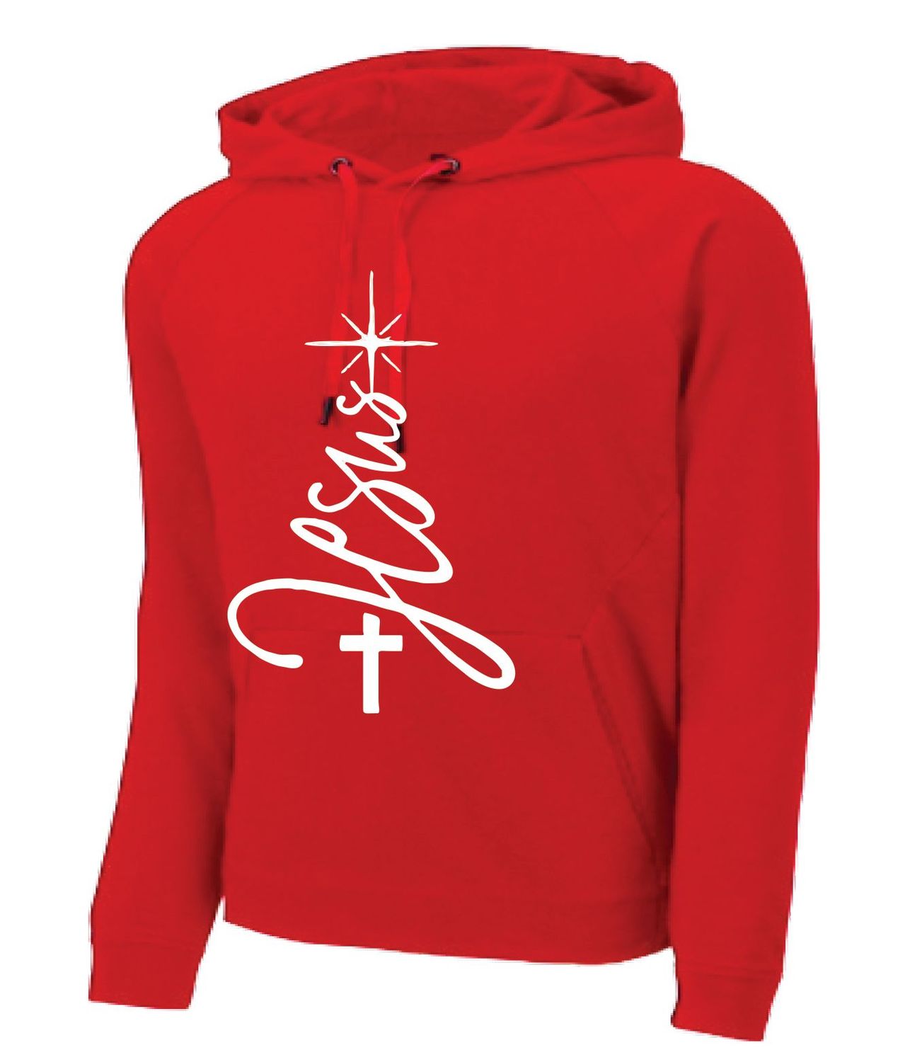 Jesus Cross Red Hoodie