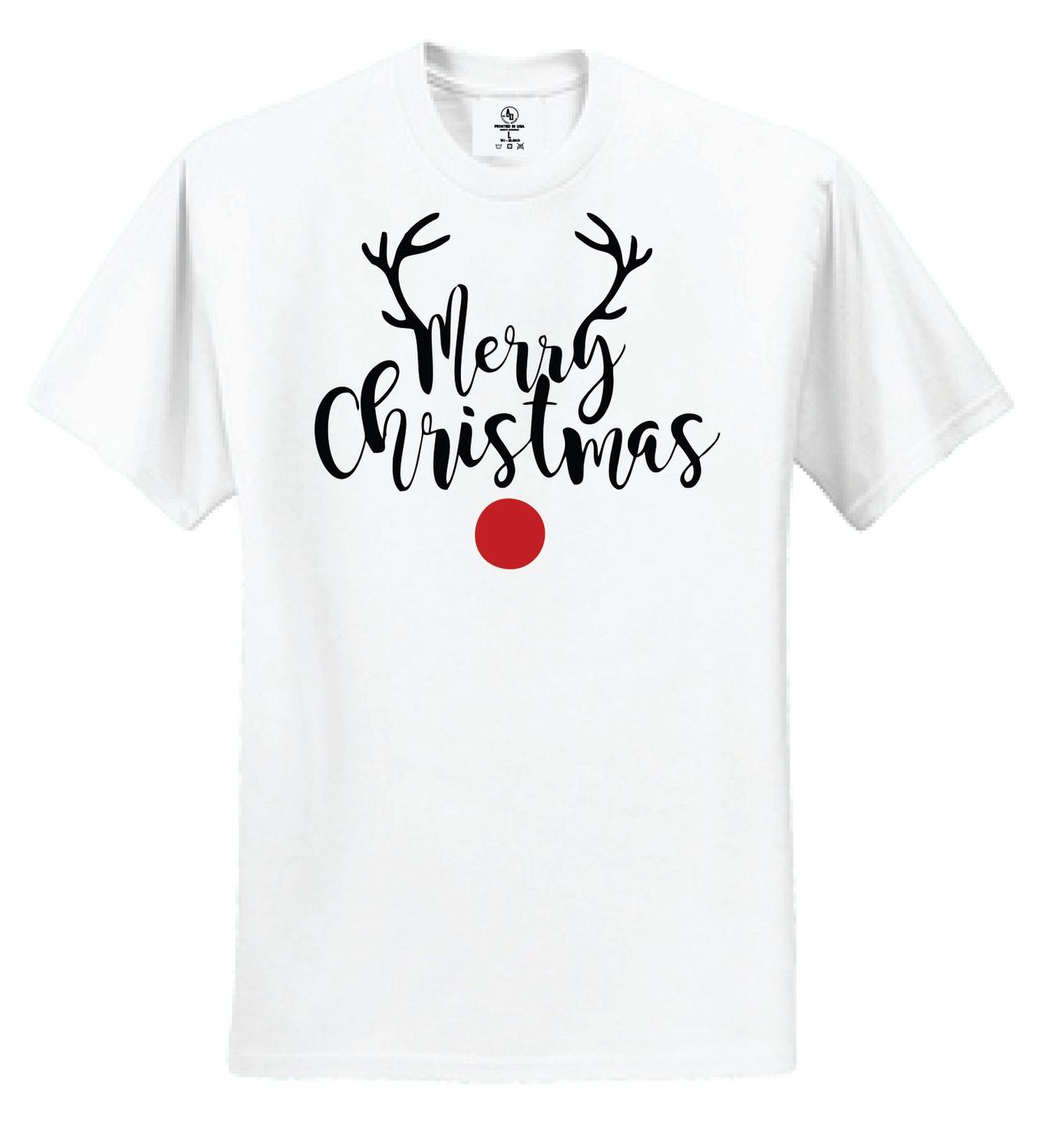 Merry Christmas Rudolph Nose Shirt
