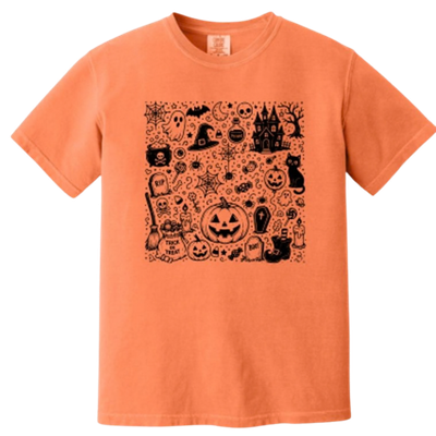 Halloween Doodle - Orange Halloween Doodle - Orange