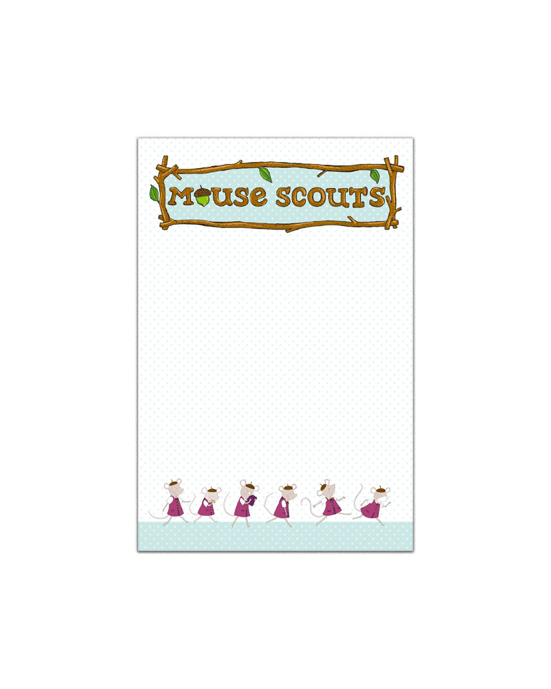 Mouse Scout Note Pad 4x6"