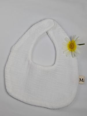 Babero muselina blanca