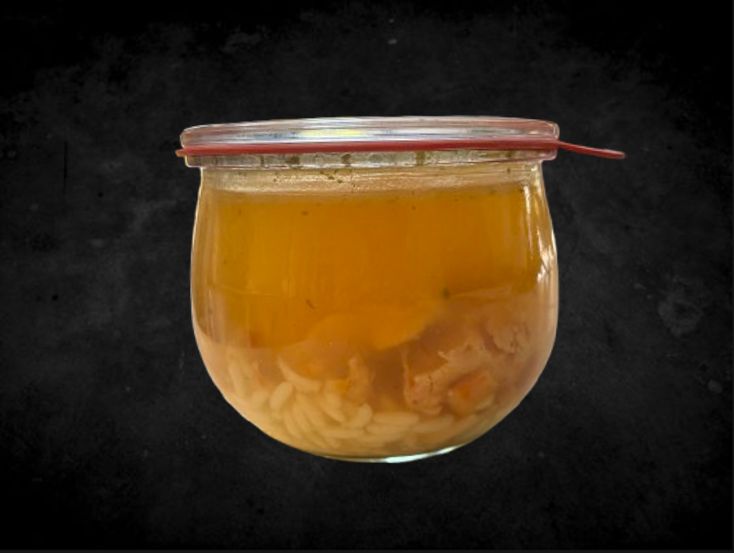 Hühnersuppe 480ml im Weckglas