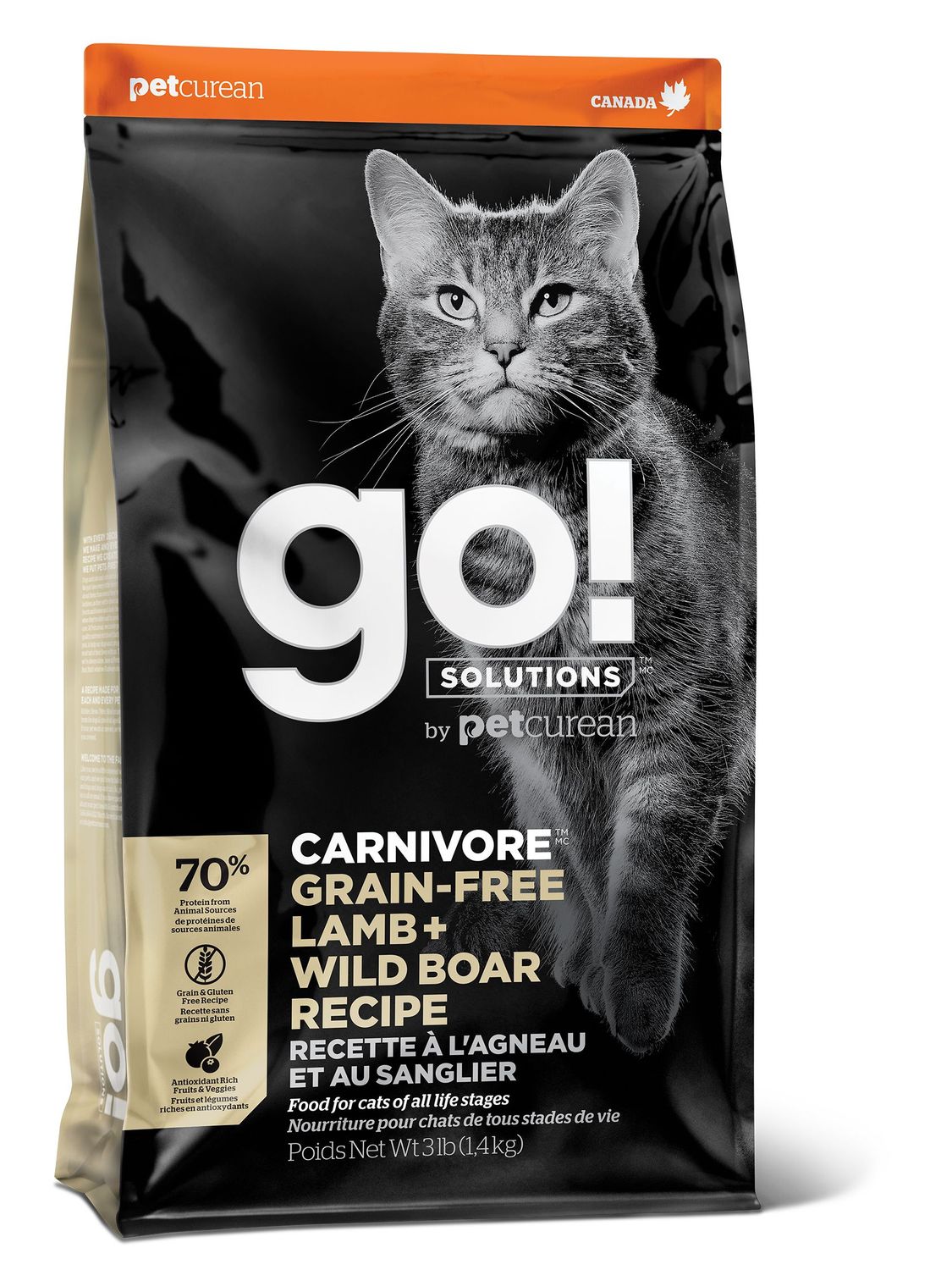 Go! chat / Carnivore SG, agneau-sanglier