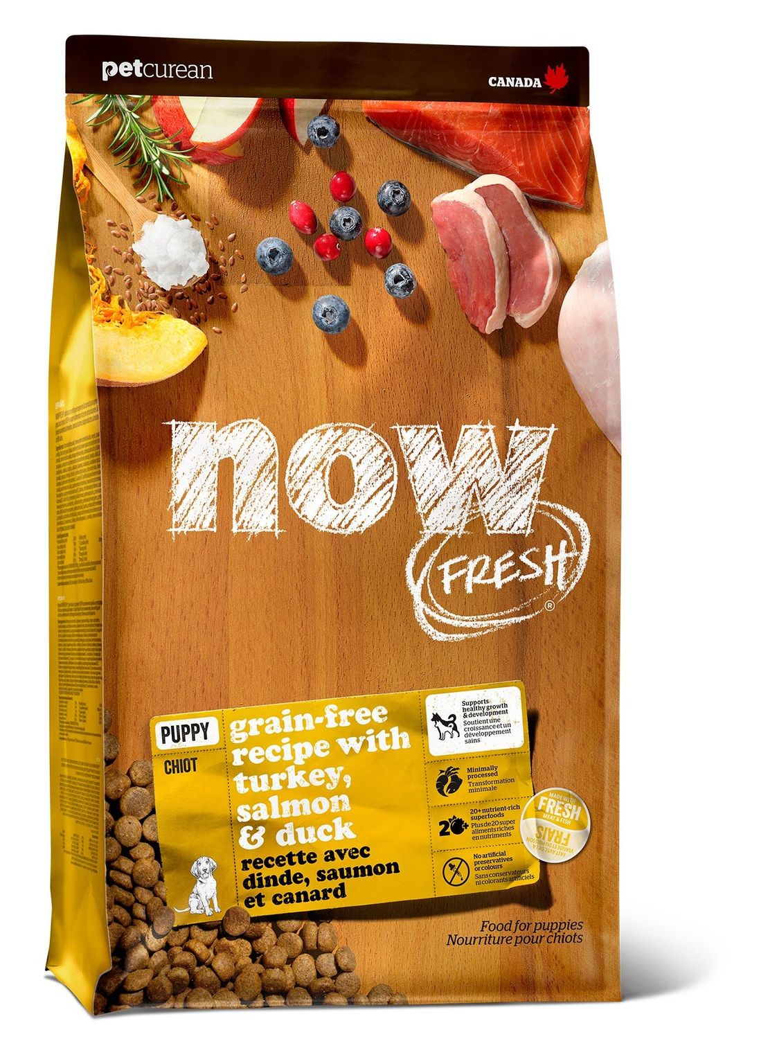 Now Fresh chiot / SG, dinde saumon canard