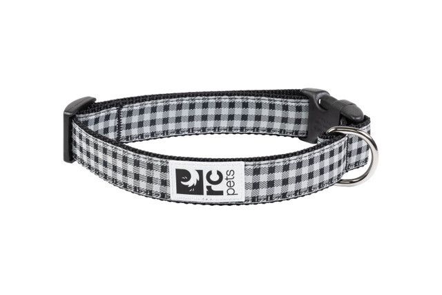 RC Pets / Collier clip, Black  Gingham