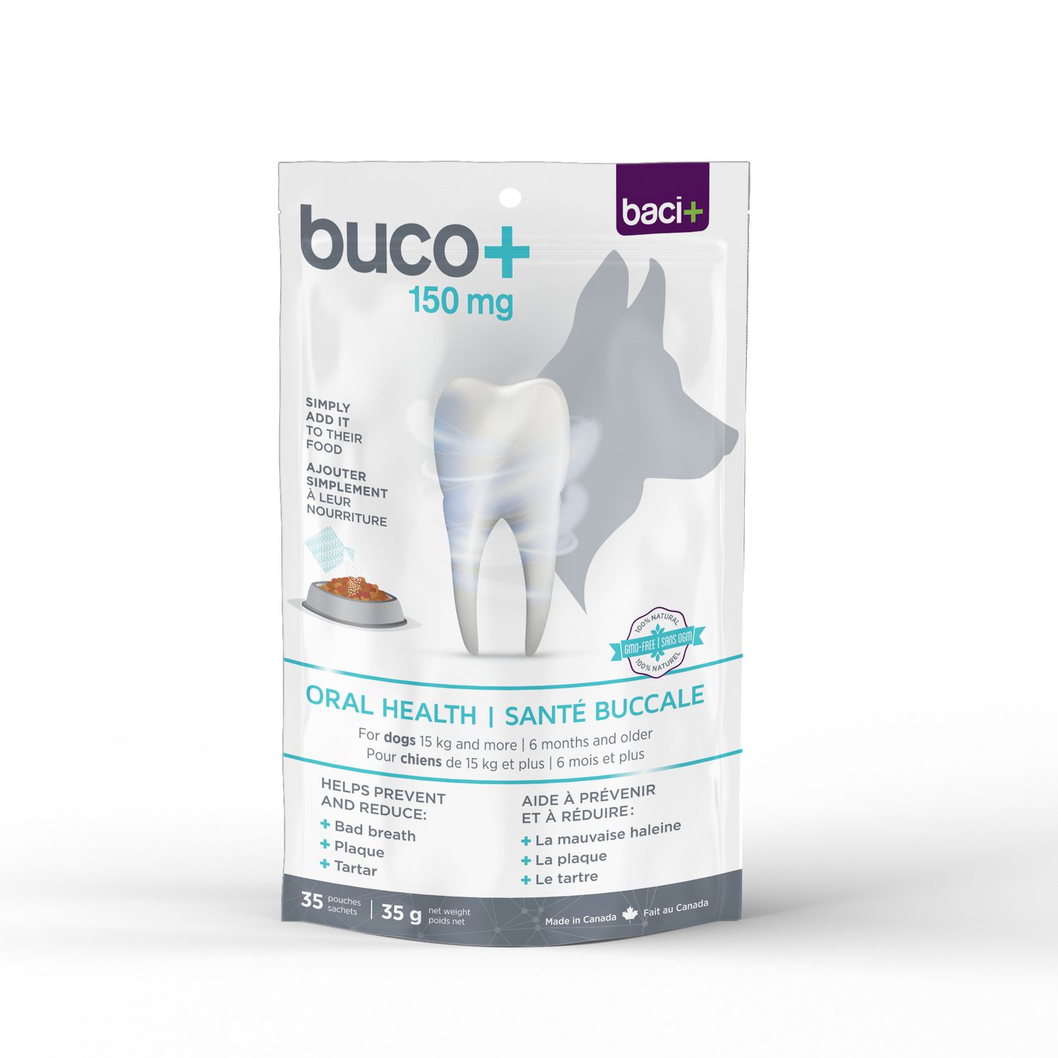 Baci+ / Buco+ Soins dentaires chien 15kg et +