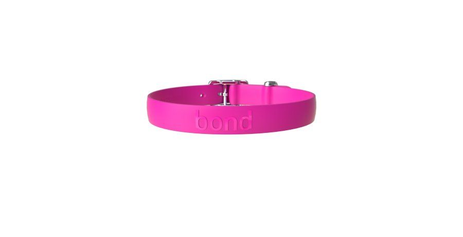 Bond / Collier chien, Framboise