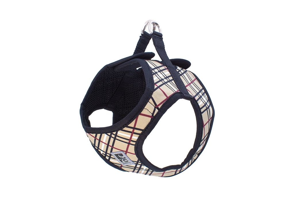 RC Pets / Harnais Step in Cirque, Tan Tartan