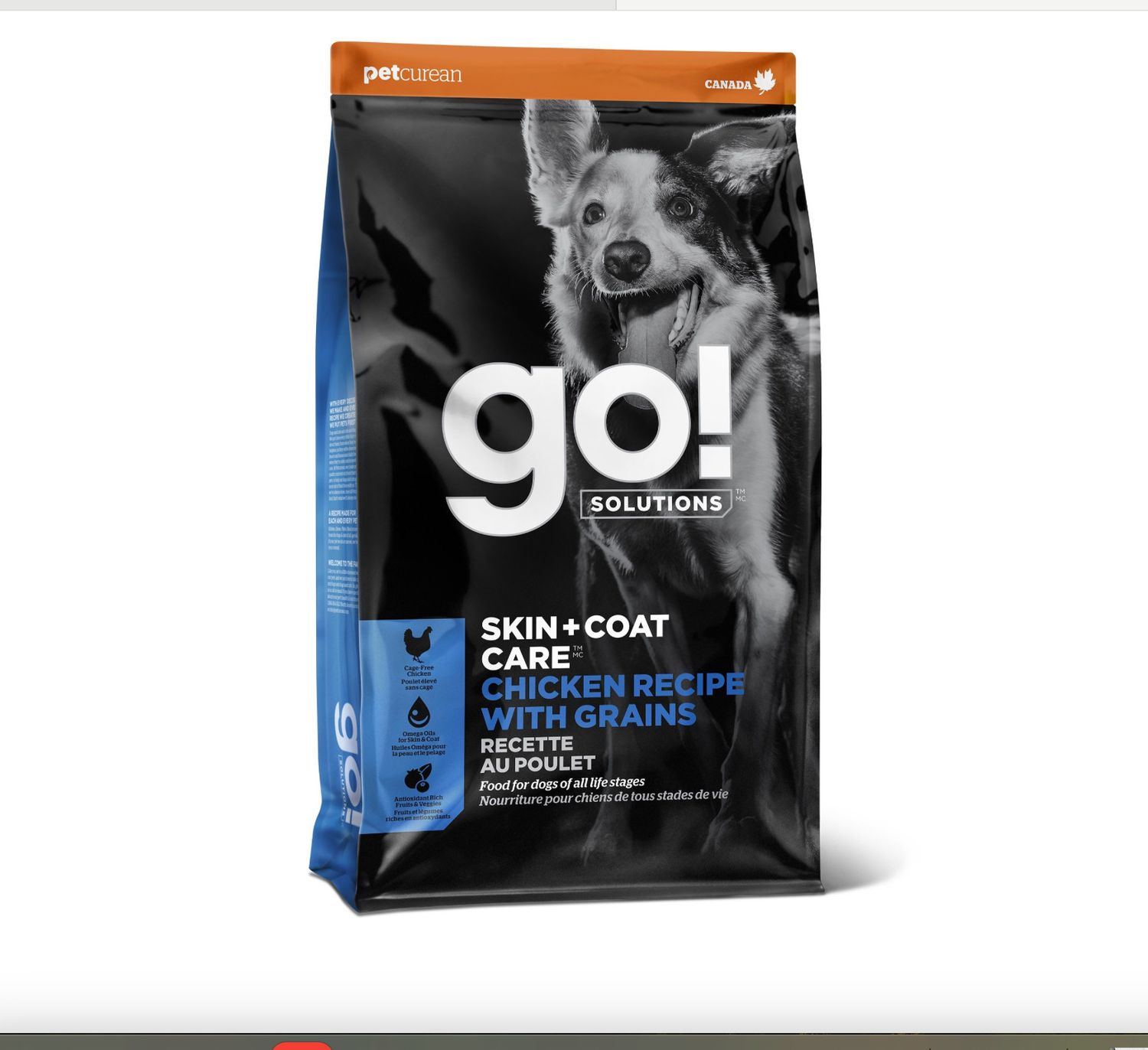 Go! chien / Peau + poil poulet
