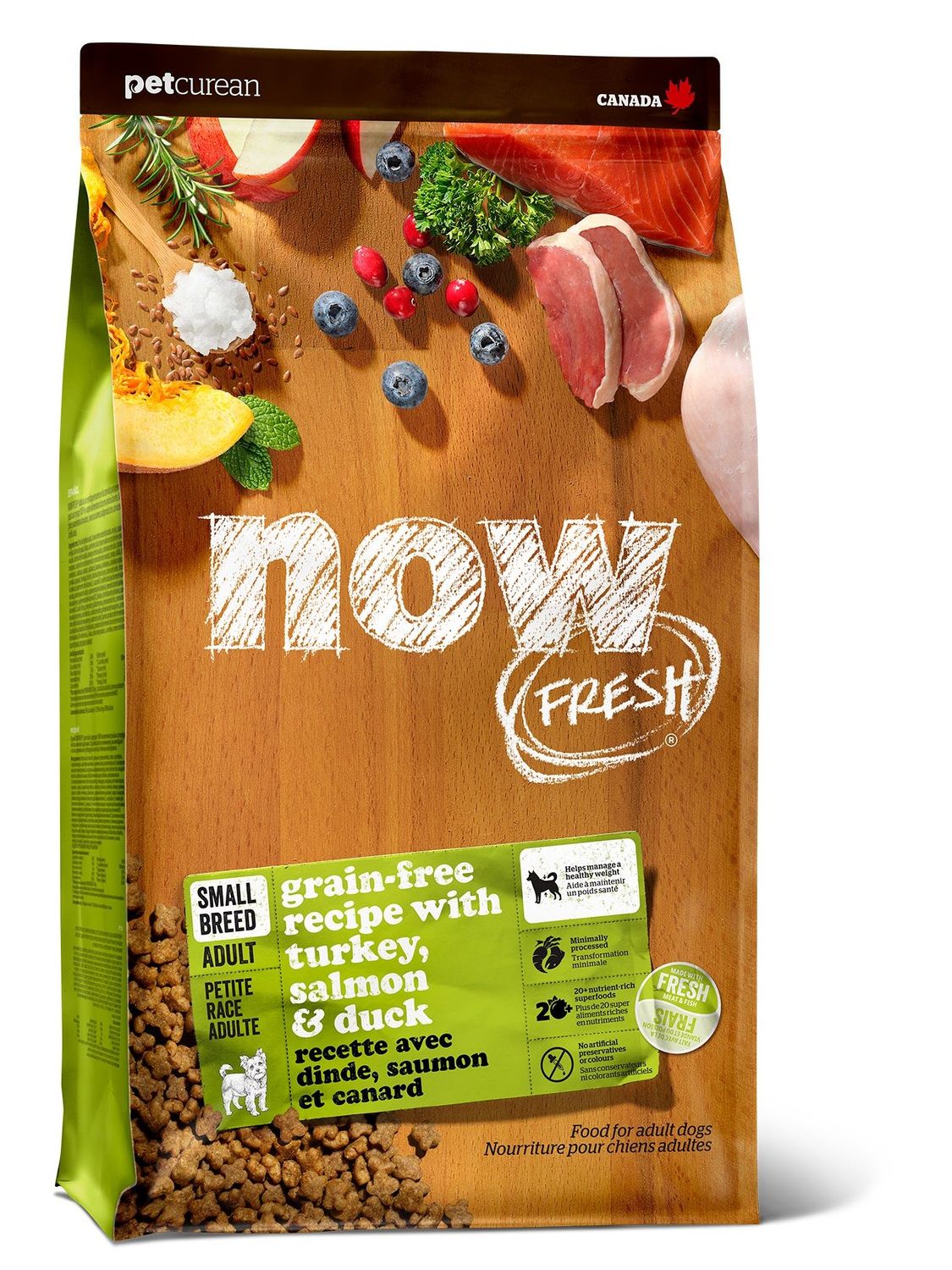 Now Fresh chien / Petite race SG, saumon-dinde-canard