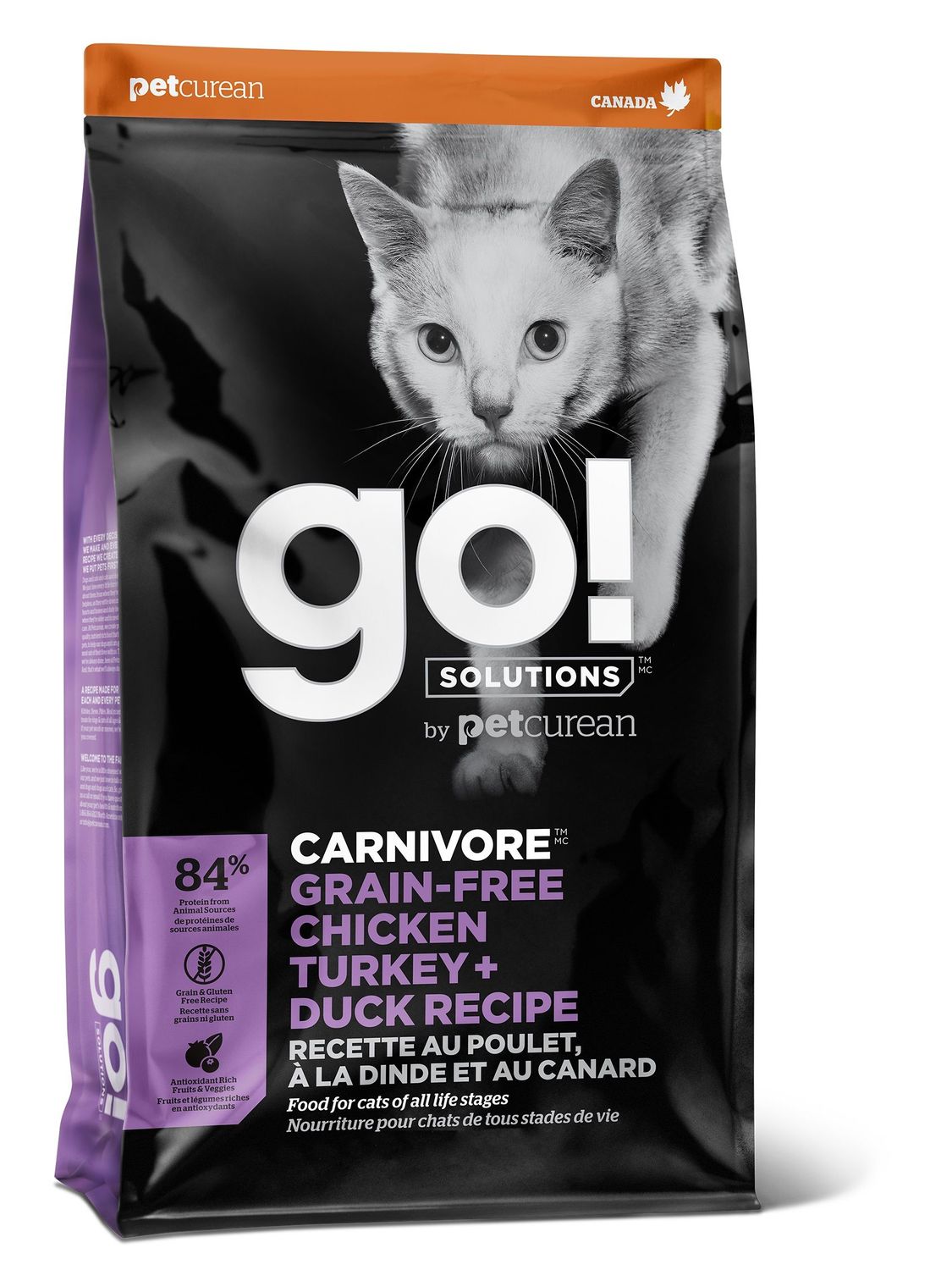 Go! chat / Carnivore SG, poulet-dinde-canard
