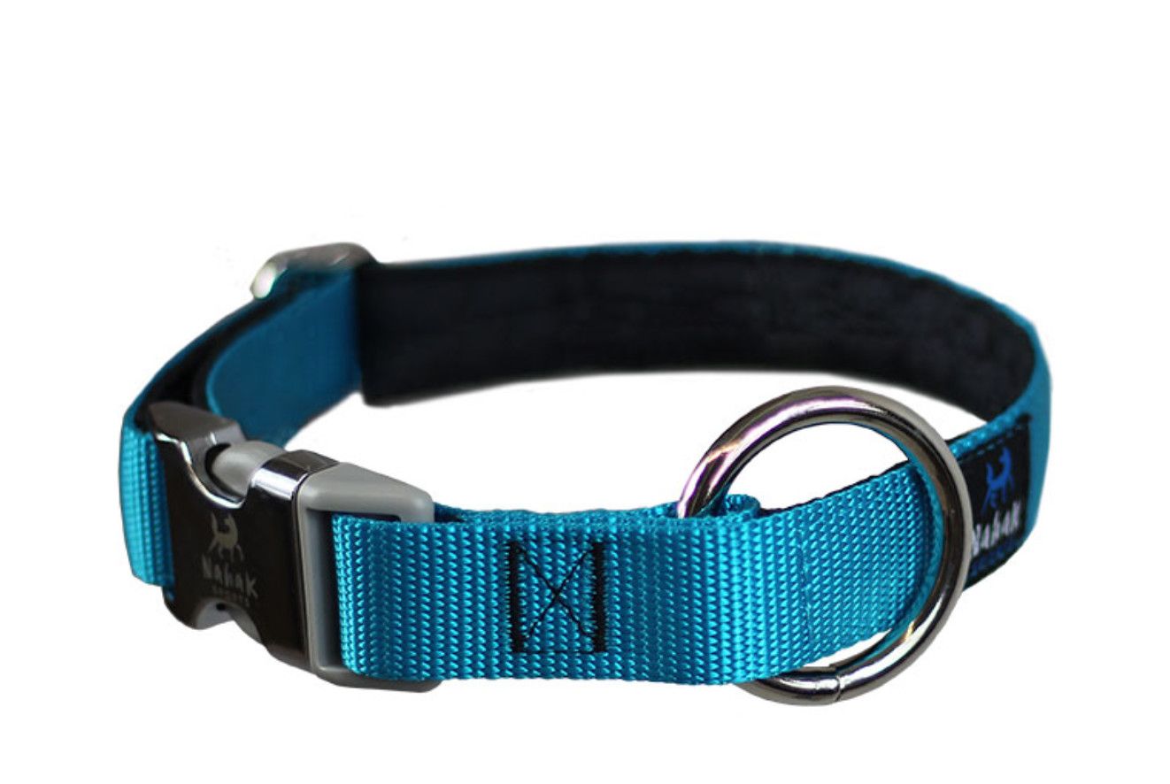 Nahak / Collier en nylon rembourré avec Clip, Aqua