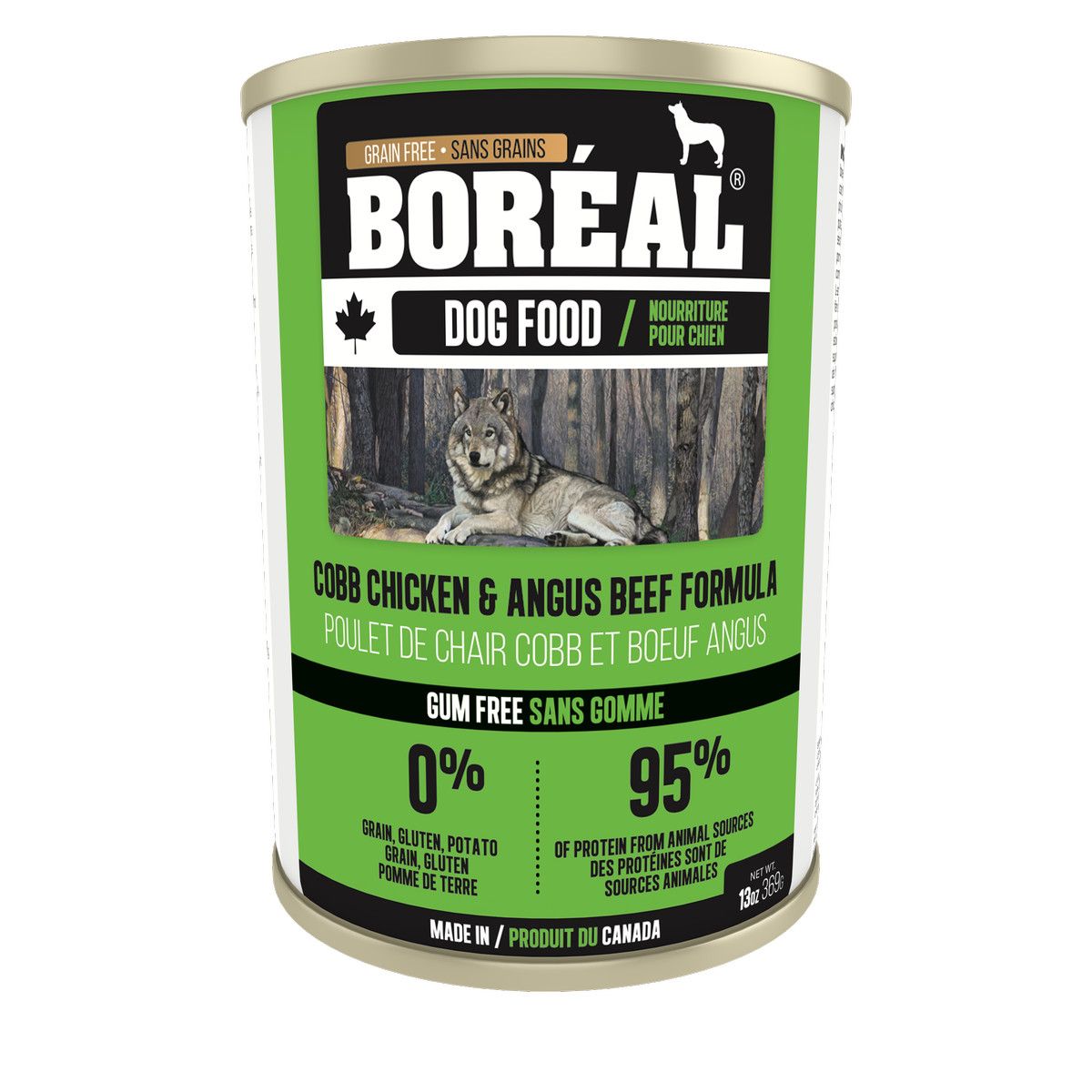 Boréal Chien / conserve  poulet cobb &amp; Boeuf angus, 369gr