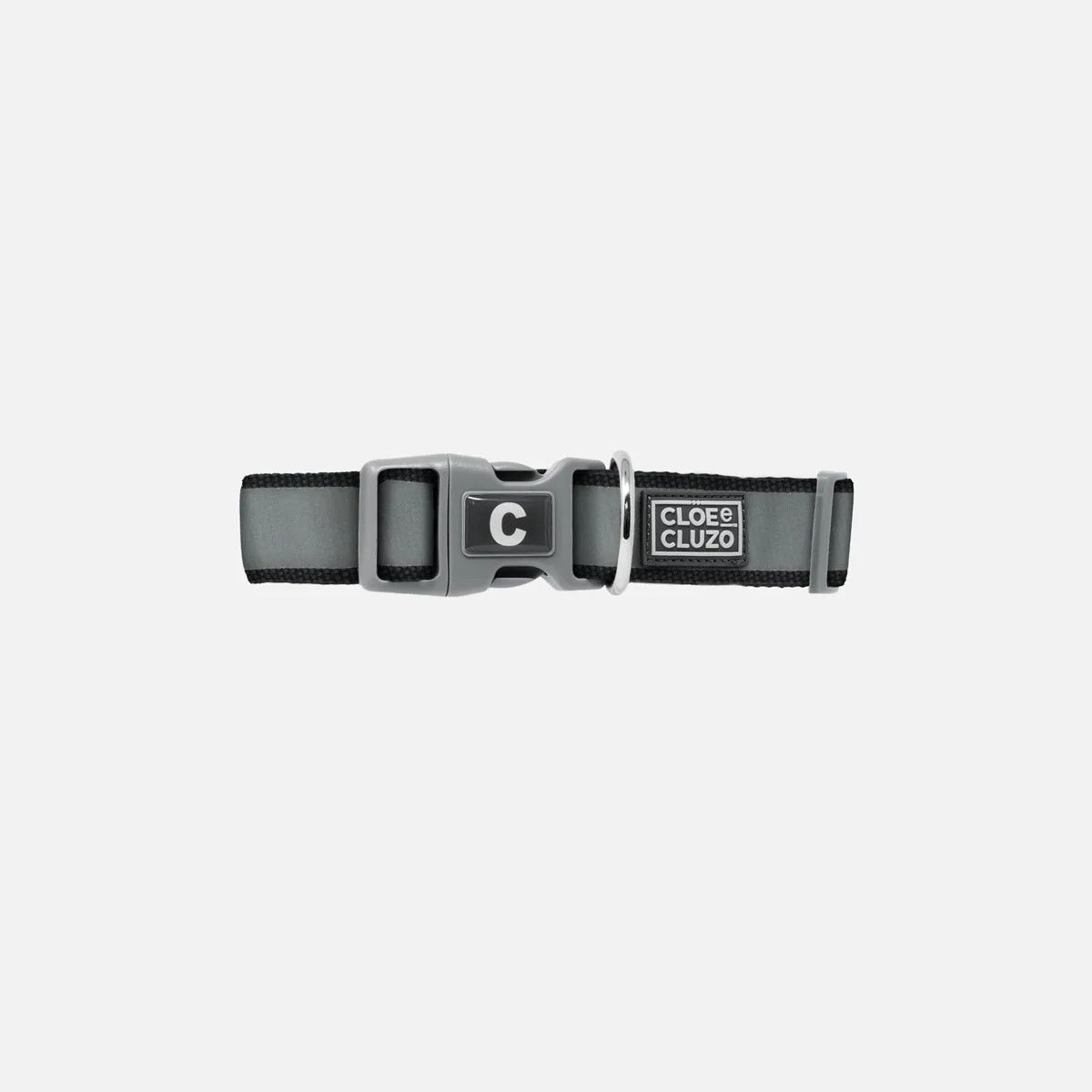 Cloe Cluzo / Collier ajustable réfléchissant  chien, Sylver reflex, Size: XS
