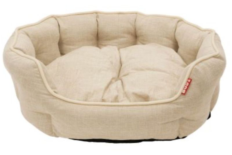BUD&#39;Z / Chien, Lit rond a rebords deluxe, crème