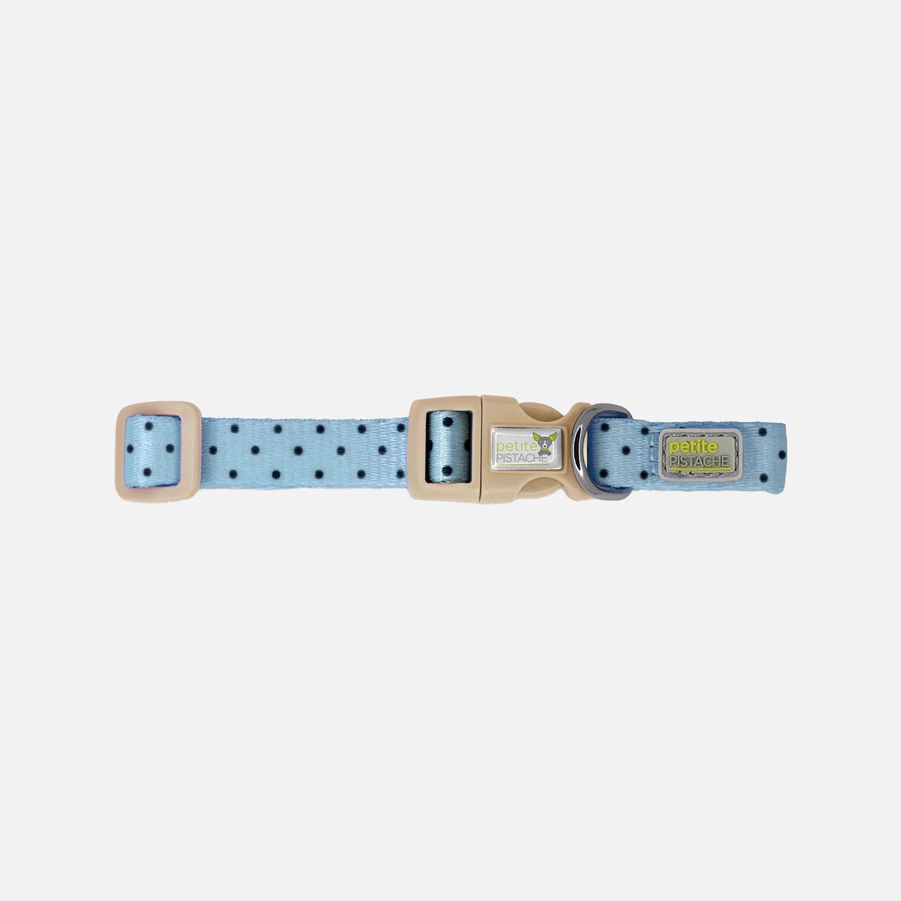 Cloe Cluzo / Collier pour chiens, Blue Polka, Size: 2XS