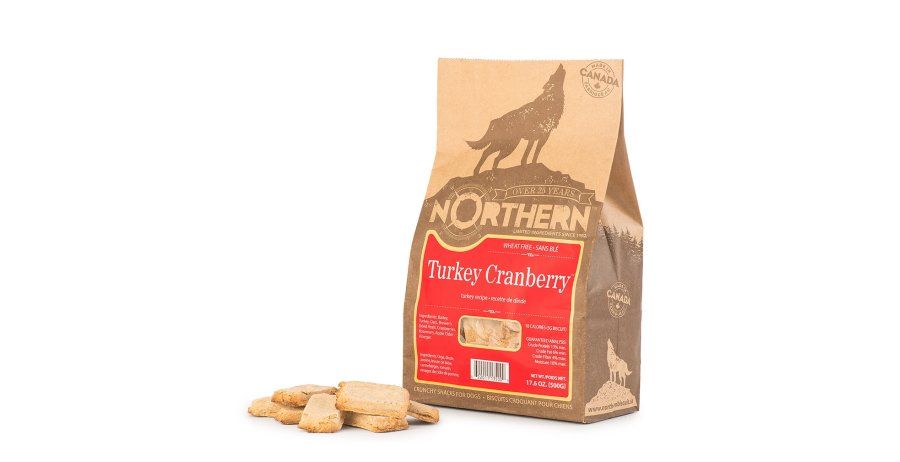 Northern Chien / Biscuits Dinde &amp; canneberge Sans Blé, 500g