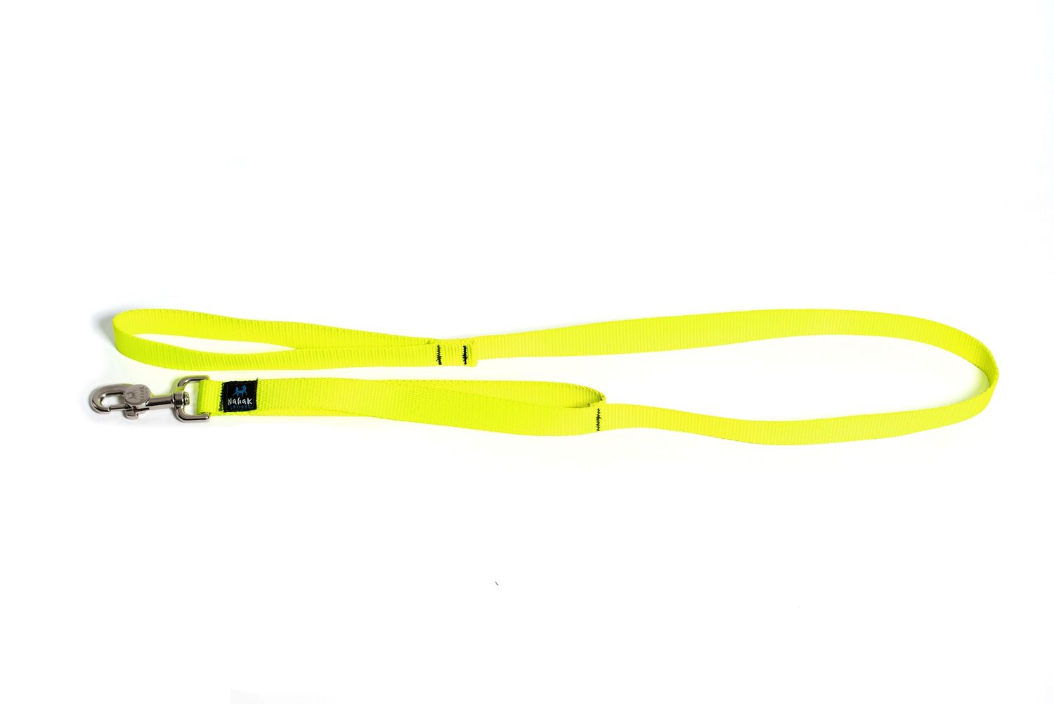 Nahak / Laisse double poignée, Jaune Fluo