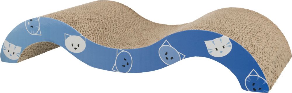 Trixie / Griffoir vague Mimi bleu, 50 x 9 x 23 cm
