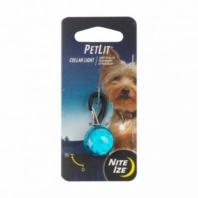 Nite Ize / PetLit Collar Light Turquoise Jewel