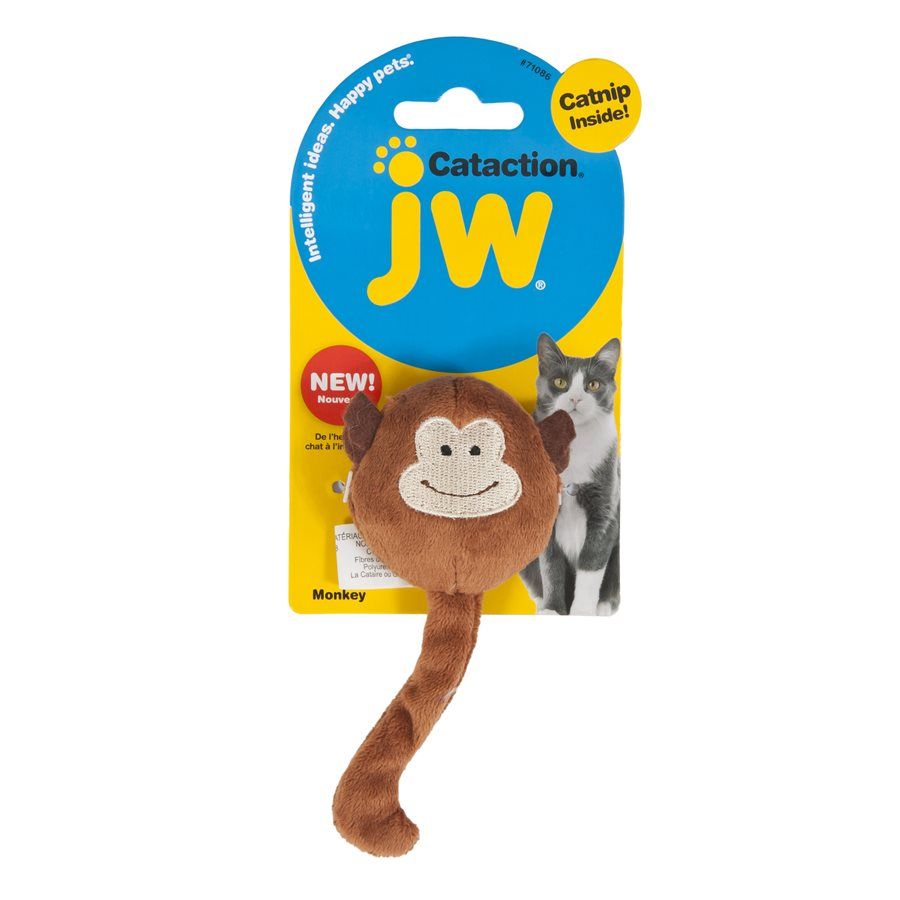 JW / Cataction Plush Catnip Monkey