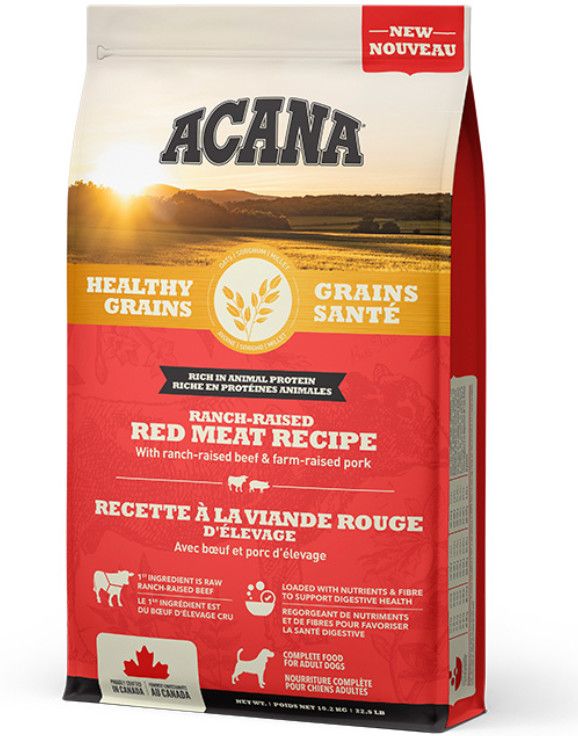 Acana Chien / Healthy grains , red meat 