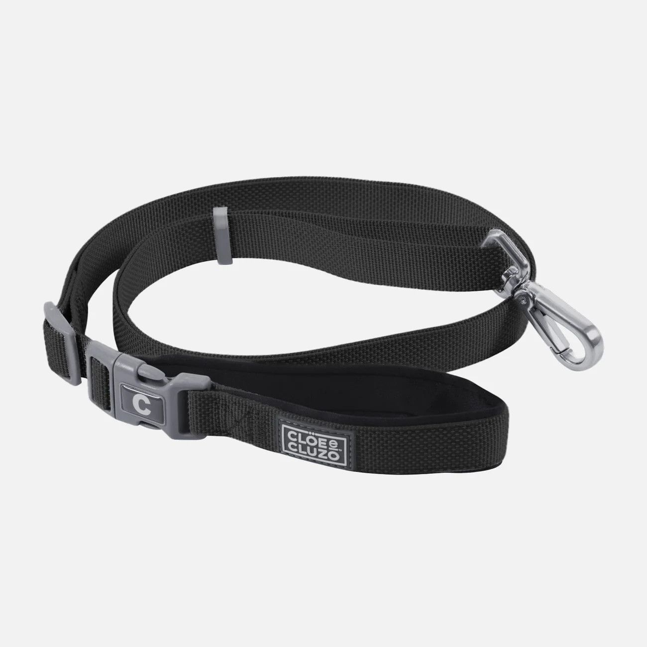 Cloe Cluzo / Laisse ajustable 2 tons chien,  Black, Size: M/L