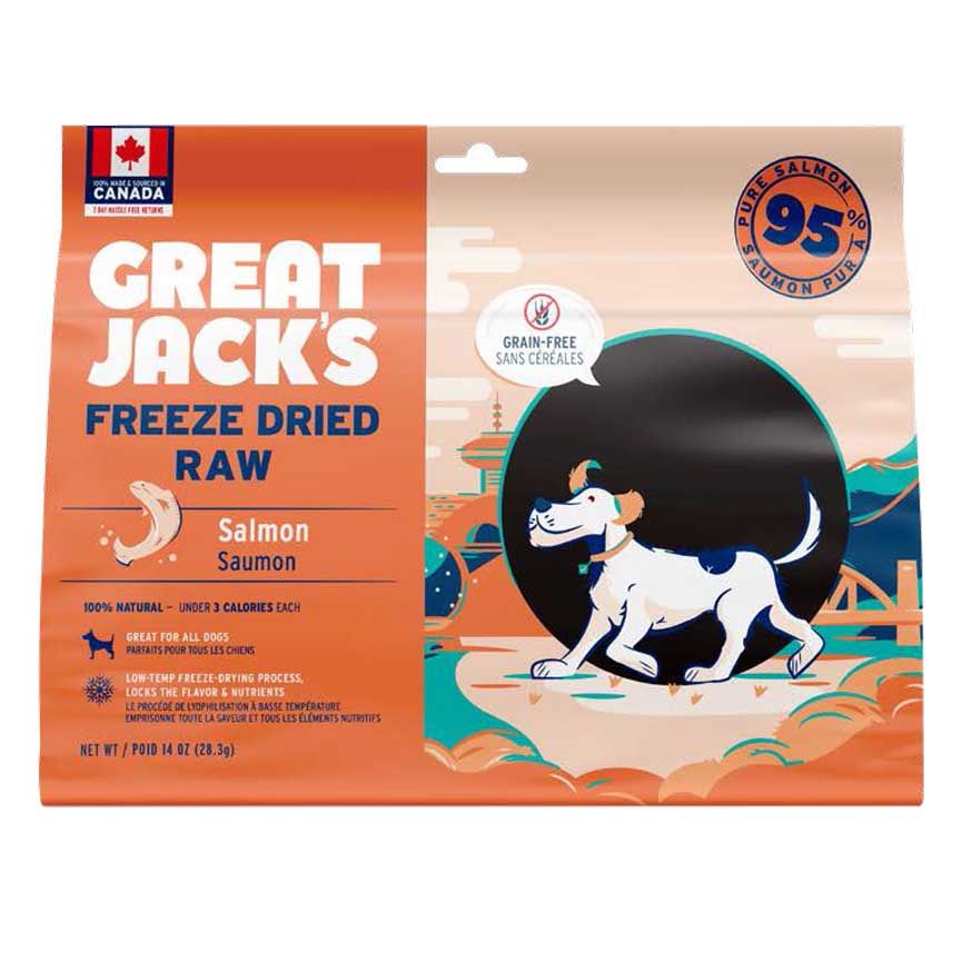 Great Jack&#39;s / Gâteries lyophilisées saumon, 7oz