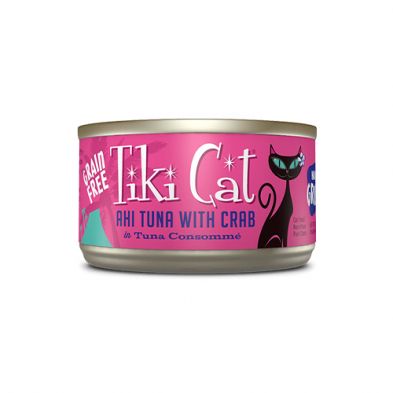 Tiki Cat / Hana grill Ahi tuna with crab wet cat food, 2.8 oz